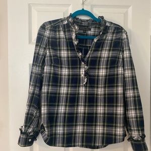 Brooks Brothers women’s plaid flannel shirt
